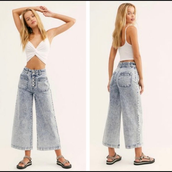 We The Free Denim - We the Free people Wide high rise jeans size 28